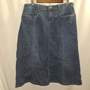 Christopher & Banks Petite Denim Skirt